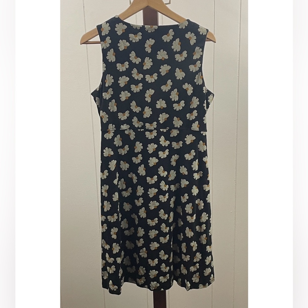Toad & Co Rosemarie Sleeveless Dress Black Daisy Print - Picture 4 of 4